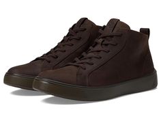 ECCO Street Tray GORE-TEX(r) Sneaker Boot - Men's Shoes : Mocha : The lace-up ECCO Sport Street Tray GORE-TEX Sneaker Boot brings maximum comfort with a sharp design featuring a mid-top silhouette. The minimalist boot is crafted with rich full-grain DriTan leather, which reduces the amount of chemicals and water used in the tanning process. GORE-TEX technology ensures your footwear remains dry and breathable. Lined in rich leather and textile for softness and breathability. Removable leather and Sneaker Boots Mens, Minimalist Boots, Dog Remedies, Sharp Design, Mid Top, Us Man, Top Grain Leather, Gore Tex, Product Reviews