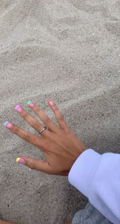 Preppy Square Nails, Square Nails Ideas Summer, Nail Idea French Tip, Nail Idea French, Seaside Nails, Cute Spring Break Nails, Preppy Summer Nails, Jamaica Nails, Nail Ideas Summer