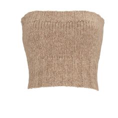 a women's cropped sweater in beige