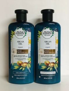 Herbal Essences ~ Argan Oil Repair Shampoo & Conditioner with Real Botanicals. Shipped with USPS Priority Mail. Shampoo And Conditioner Herbal Essences, Herbal Essence Curly Hair Products, Herbal Essence Shampoo And Conditioner, Argan Oil Of Morocco Shampoo, Herbal Essence Shampoo, Argan Oil Of Morocco, Herbal Essence, Argan Shampoo, Herbal Shampoo