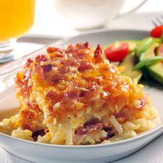 an image of a plate of food on the webpage for breakfast casserole