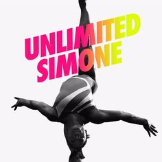 a person doing a handstand with the words'unlimted simone '