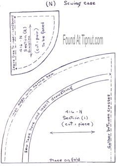 the diagram shows how to make a curved plot