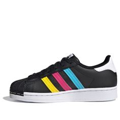 Adidas Multicolor Sneakers For Sports, Multicolor Adidas Sneakers For Sports, Sporty Multicolor Adidas Sneakers, Adidas Multicolor Low-top Sneakers, Casual Multicolor Adidas Sneakers, Adidas Originals Superstar, Blue Sneakers, Adidas Superstar Sneaker, Black White Red