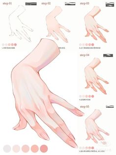 the instructions for how to draw hands