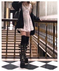 Mode Harajuku, Goth Outfit, Hipster Outfits, Indie Outfits