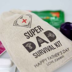 It's a day where you look after dads - both new and old. This printed Father's Day Survival Kit is an ideal way to show dad just how much you care about him, by giving him everything he needs to ‘thrive and survive'! Each empty kit has plenty of room to fill with all sorts of goodies, including Berocca, Panadol, coffee or mints. There's no limit to what you can include to help out new dads battling to stay awake, or seasoned fathers who are just looking for a pick-me-up after a few too many the night before. It's a gift that will give all fathers a chuckle, and that they'll love to dip into when they need it most. Kids Fathers Day Gifts, Stay Awake, Godparent Gifts, Survival Kits, Client Gifts, God Parents, No Limit, How To Stay Awake, Gifts For Teachers