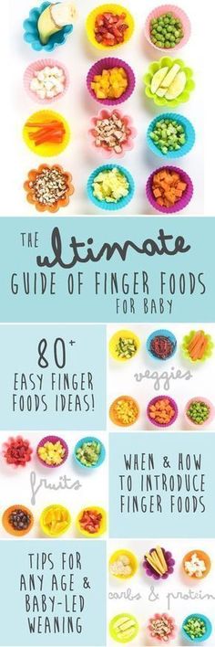 the ultimate guide to finger foods for babys and toddlers - info sheet with instructions