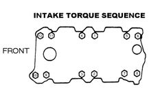 an image of intake torque sequence on the front and side of a motorcycle engine