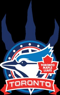 the toronto blue jackets logo on a black background