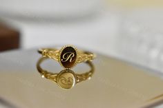 Personalized Initial Braided Band, Cursive Stackable Initial Ring, Dainty Alphabet Ring, Initial Pinky Ring, Engraved Custom Letter Rings ✿GOLD PURITY✿ 14K Solid Gold (58.3% pure gold and 41.7% alloy.) ✿HYPOALLERGENIC✿ All jewelry are made without lead, nickel, and cadmium. Hypoallergenic jewelry is higher-grade and purer. It is safe for the most sensitive skin or even babies! Production time Our jewelry is purely handmade, every production detail, we pay close attention to, every step of the pr Alphabet Ring, Letter Rings, Ring Initial, Letter Ring, Ringe Gold, Hypoallergenic Jewelry, Initial Ring, Rings Gold, Custom Letters