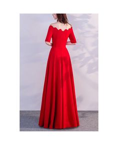 Buy simple long red modest evening dress with sleeves at cheap price online. Free stable shipping and pro custom service since 2009. Elegant Red Christmas Gown, Elegant Floor-length Evening Dress For Christmas, Red A-line Evening Dress With Sweep Train, Red A-line Maxi Dress For Prom, Solid Color Floor-length Evening Gown, Christmas Floor-length Evening Dress, Red Full Length Maxi Dress For Banquet, Solid Color Maxi Length Evening Dress For Prom, Red Maxi Dress For Banquets