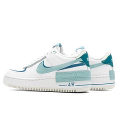 The Nike Women’s Air Force 1 Shadow makes an impression with its premium aesthetic. Composed of leather and textile at the upper, the sneaker utilizes a textile lining paired with Air cushioning at the midsole. Perforations are also placed at the toe box. Nike branding is seen throughout the exterior and interior, such as at the heels, tongue, and insole. The Air cushioning is supported by a rubber outsole for a finishing touch. DUE TO THE NATURE OF THIS PRODUCT, ALL SALES ARE FINAL. Leather/tex Nike Court Royale 2 Mid High Top, Nike Air Force 1 Sculpt Blue, Colorblock Nike Air Force 1, Blue Nike Women, Platform Nike Blazers Blue, Blue Shoes Air Force, Luxury Blue Nike Air Force 1, Affordable Fade-resistant Blue Sneakers, Luxury Blue Nike Air Force 1 Sporty Sneakers