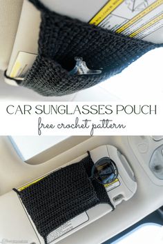 car sun glasses pouch free crochet pattern with instructions to make it easy and stylish