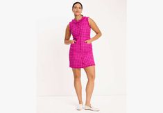 Channel old-school elegance with this pretty mini dress in pink Cadillac tweed. | Kate Spade Cadillac Tweed Dress, Marker Pink - 16 Pretty Mini Dresses, Pink Cadillac, Tweed Dress, Summer Essentials, Cadillac, Old School, Kate Spade, Mini Dress, Outfit Accessories