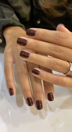 Fall Color Nails, Money Nails, Kutek Disney, Milky Nails, Fall Gel Nails, Smink Inspiration, Color Nails, Round Nails