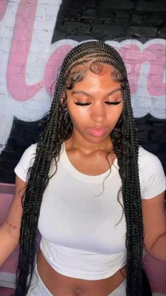 Pretty Braided Hairstyles, Braids Wig, Protective Hairstyles, Cute Hairstyles, Hair Inspo, Braided Hairstyles, Wigs, Braids, Hair Styles