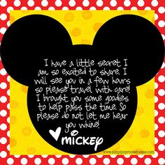 a mickey mouse quote with polka dot background