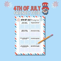 the 4th of july printable for kids