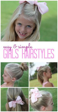 Easy and Simple Girls Hairstyles! DIY Tutorials and Easy Hair Tips for your little girls! Back to School Hacks! Simple Girls Hairstyles, Easy Girls Hairstyles, Hairstyles Diy, Girls Back, Girls Hairstyles Easy, Back To School Hacks, Girl Haircuts