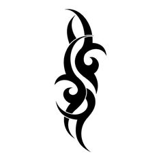 a black and white tattoo design on a white background