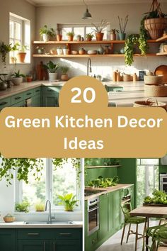 green kitchen decor ideas that are easy to do