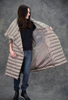 The New Puffer Blanket Puffer Blanket, Down Light, Knit Sleeve, Cold Weather Accessories, Neck Warmer, Lapel Collar, Winter Collection, Hand Warmers, Puffer