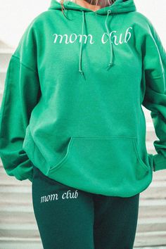 Mom Club cursive green sweatpants. Pairs perfectly with our mom club green sweatpants. Runs TTS so please size up for an oversized fit. Oversized Green Athleisure Sweats, Green Oversized Sporty Sweats, Green Sweats For Spring Streetwear, Green Relaxed Fit Sweats For Sports, Casual Green Sweatpants With Letter Print, Green Sporty Sweatpants With Letter Print, Sporty Green Sweatpants With Letter Print, Green Letter Print Cotton Sweatpants, Green Cotton Sweatpants With Letter Print