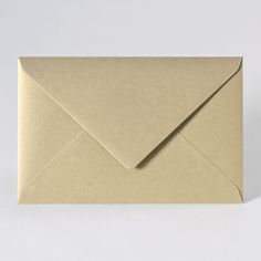 an open envelope on a white background