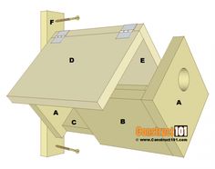 the plans for a bird house are shown