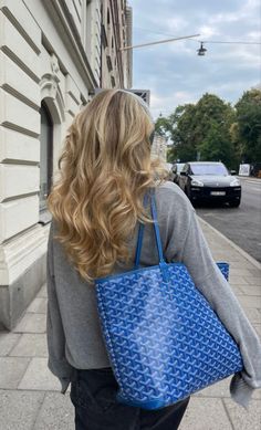 Goyard Tote Price, Matilda Djerf, Blue Tote Bag