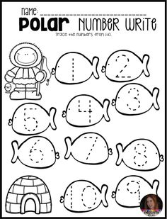 a printable worksheet for writing numbers and letters