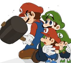 Mario All Stars, Super Mario Nintendo, Super Mario And Luigi, Banjo Kazooie, Mario Nintendo, Super Mario Art, Super Mario Brothers, Mario Art, Mario Brothers