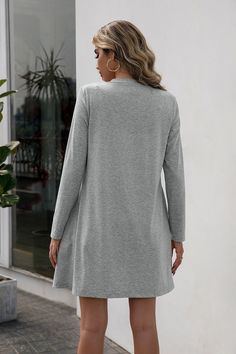 The EMES SHOP cardigan is detailed with a beautiful flowy fit. Features a solid color. button down closure. side pockets. long sleeves. and long length. Layer it over a cropped top and denim shorts for an easygoing look.MATERIAL:100%Poly MEASUREMENTS:Product Length 32"-34"in Small | Bust & Hem Width : 37"-39"in Medium| Bust & Hem Width : 39"-41"in Large| Bust & Hem Width : 41"-43"in X Large| Bust & Hem Width : 43"-45"in Flowy Cardigan, Longline Sweater, Flowy Cardigans, Effortless Outfit, Longline Cardigan, Leopard Fashion, Neck Stretches, Womens Size Chart, Dress Size Chart