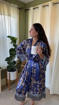 Elegant Sleepwear With Kimono Sleeves For Loungewear, Elegant Sleepwear With Kimono Sleeves, Elegant Blue Sleepwear For Relaxation, Elegant Wrap Sleepwear For Home, Elegant Wrap Kimono For Home, Elegant Kimono With Kimono Sleeves For Home, Elegant Wrap Robe For Relaxation, Elegant Blue Robe With Kimono Sleeves, Elegant Blue Robe For Wedding Night