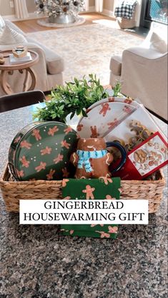 Target wondershop gingerbread themed housewarming gift basket, gift ideas for hostess, holiday gift basket ideas, christmas closing gift basket ideas, christmas popbys, realtor popbys, christmas gift ideas for bakers, christmas cookie baking ideas, real estate agent, realtor, Nashville blogger, Nashville influencer, Nashville content creator Christmas Soup Gift Basket Ideas, Gingerbread Basket Gift Ideas, Gingerbread Gift Basket, Happy Yuletide, Gift Ideas For Bakers, Hostess Gift Basket, Holiday Gift Basket Ideas