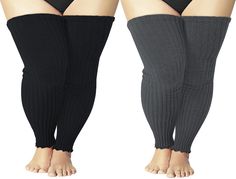 PRICES MAY VARY. Plus Size & Thick Thighs Friendly: Suitable for big girls. Tube length 70cm/28 inch. Stretch: upper thighs to 35 inches. Keep Warm & Comfortable: The over knee high leg warmers are made of super soft polyester to make it soft, flexible, comfortable, durable, and breathable. These thigh high socks for women are skin-friendly are pretty much knitted sweaters for your legs and you will experience incredible comfort and warmth. Occasion: Our plus size footless socks very suitable fo Boots For Plus Size Women, Knee High Leg Warmers, Leg Warmers Knit, Thigh High Leg Warmers, Boots Jeans, Thigh High Socks, High Leg, Cut Off Shorts, Socks And Hosiery