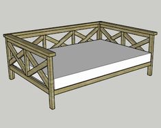 the bed frame is made from wood and has no sheets on it, so it can be used as a daybed