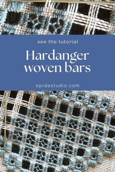 the instructions for how to crochet handmade woven bars with text overlay