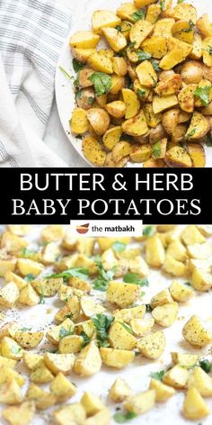 butter and herb baby potatoes are the perfect side dish for any meal or appetizer