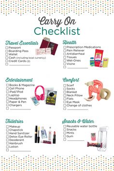 the ultimate carry on checklist for travel