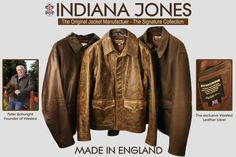 Indiana Jones Movies Based On Novels, Indiana Jones Jacket, Indiana Jones Hat, Last Crusade, Places In England, Kent England, Leather Company, Han Solo, Harrison Ford