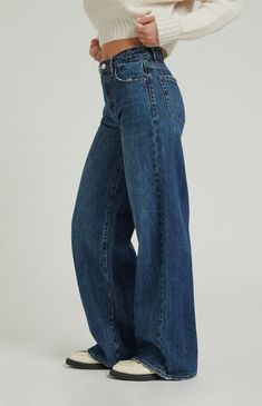 PacSun Jessie Dark Indigo High Waisted Baggy Jeans | PacSun Outfits With Dark Wash Jeans, Dark Baggy Jeans, Dark Wash Jeans Outfit, Dark Washed Jeans Outfit, Dark Wash Baggy Jeans, Wash Jeans Outfit, High Waisted Baggy Jeans, Slim Fit Cargo Pants, Jeans Pacsun