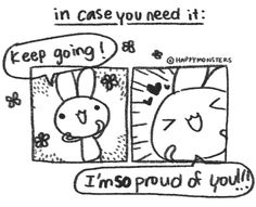 a comic strip with the words i'm so proud of you