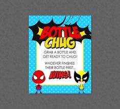 an advertisement for the bottle chug game