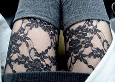 Lace Tights Aesthetic, Twee Fashion, Twee Aesthetic, 2010s Fashion, Lace Stockings, Indie Girl, Lace Tights, Patterned Tights, Vintage Girl