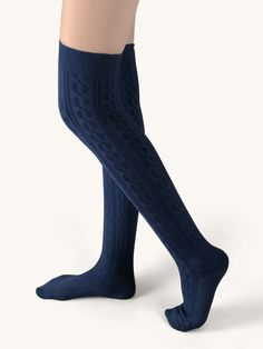 Navy Blue    Cotton Plain Over the Knee Socks    Women Socks & Hosiery Cheap Casual Knee-high School Socks, Cheap Knee-length Winter Bottoms, Cheap Knee-high Sports Socks, Cheap Trendy Cotton Knee-high Socks, Cheap Cotton Knee-high Socks, Cheap Comfortable Solid Color Knee-high Socks, Cheap Solid Color Stretch Knee-high Socks, Cheap Women's Knee-high Socks For Fall, Cheap Stretch Knee-high Socks For Fall