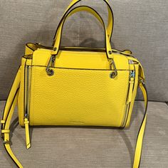 Selling A Yellow Calvin Klein Purse Which Is 9’ From Top To Bottom And 13’ Long It Has Several Compartments For Good Organization And It Has Silver Hardware . It Is A Really Nice Banana Color Yellow. Banana Color, Calvin Klein Purse, Calvin Klein Bags, Calvin Klein Bag, Womens Calvin Klein, Silver Hardware, Yellow Color, Really Cool Stuff, Calvin Klein