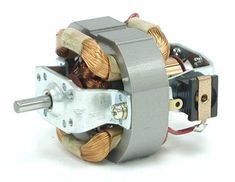 an electric motor on a white background