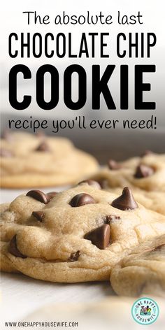 the best chocolate chip cookies you'll ever make